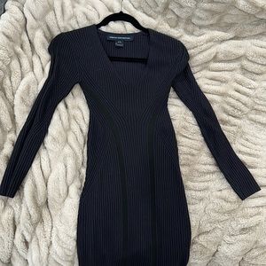 Long sleeve black dress